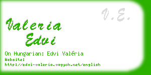 valeria edvi business card